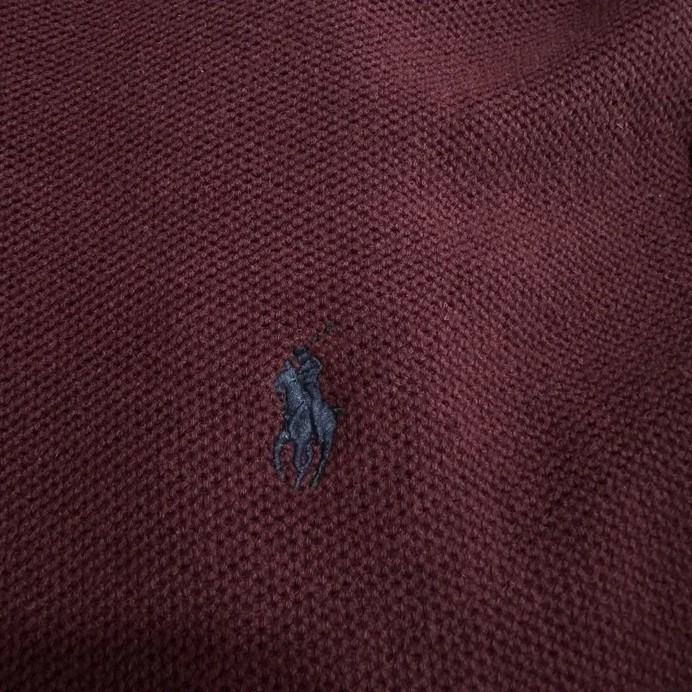 Polo Ralph Lauren Sweater Crewneck Pullover Pima Cotton Maroon Red Pony Mens M